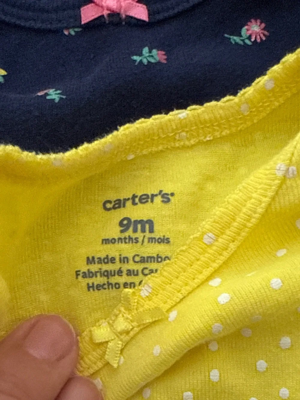 Carter's Baby Girl Long Sleeve Onesies - Pastel Prints (7-Pack)